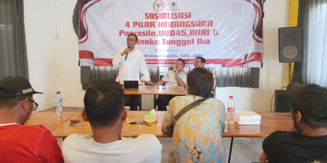 Gelar Sosialisasi Empat Pilar Kebangsaan, Ahmad Labib Tegaskan Pancasila Pilar Paling Dasar sebagai Identitas Indonesia