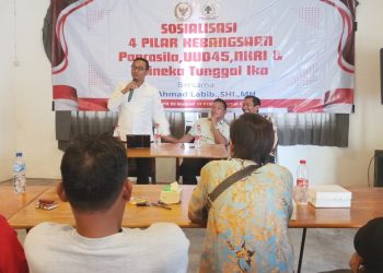 Gelar Sosialisasi Empat Pilar Kebangsaan, Ahmad Labib Tegaskan Pancasila Pilar Paling Dasar sebagai Identitas Indonesia