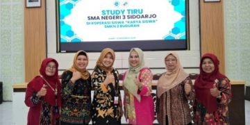 Ramai-Ramai Studi Tiru ke Koperasi Sekolah ‘Karya Siswa’ SMK Negeri 2 Buduran
