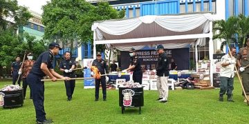 Kantor Bea dan Cukai Sidoarjo Telah Musnahkan 63 Ribu Batang Rokok Ilegal