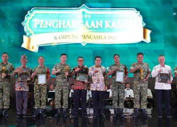Kodim 0809/Kediri Juara Umum Lomba Kampung Pancasila Tingkat Nasional 2025