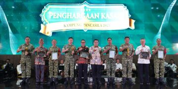 Kodim 0809/Kediri Juara Umum Lomba Kampung Pancasila Tingkat Nasional 2025