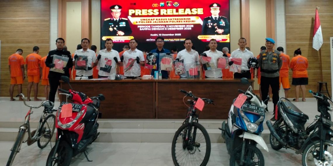 Tekanan Ekonomi Picu Lonjakan Kriminalitas Kecil-Menengah, Polres Kediri Ungkap 19 Kasus dalam Operasi Akhir Tahun
