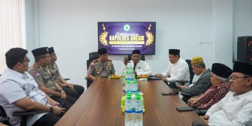 Silaturahim ke MUI, Kapolres Baru Gresik AKBP Ramadhan Ajak Para Kiai Sebarkan Pesan Sejuk Kamtibmas