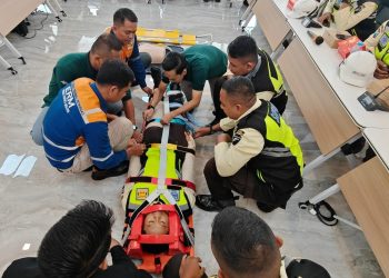 Pelatihan ‘Basic Life Support’ PTP Digelar di Terminal Petikemas Surabaya