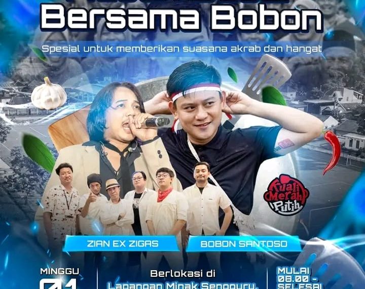 Masak Besar Bersama Bobon Santoso, Jantra Grup Gelar Aksi Sosial di Kediri