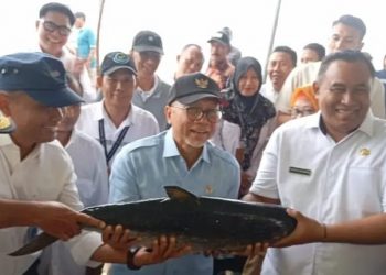 Menko Bidang Pangan Zulkifli Hasan Kunjungi Kampung Bandeng Pangkah Wetan Gresik