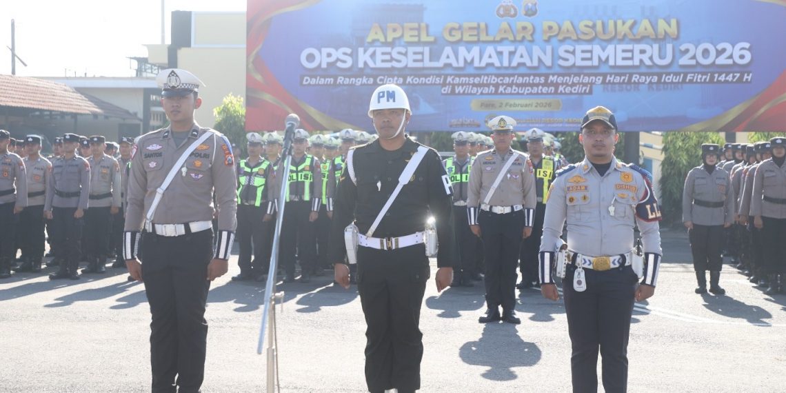 Ops Keselamatan Semeru 2026 Polres Kediri, Fokus Tekan Pelanggaran Berisiko Tinggi Jelang Idul Fitri