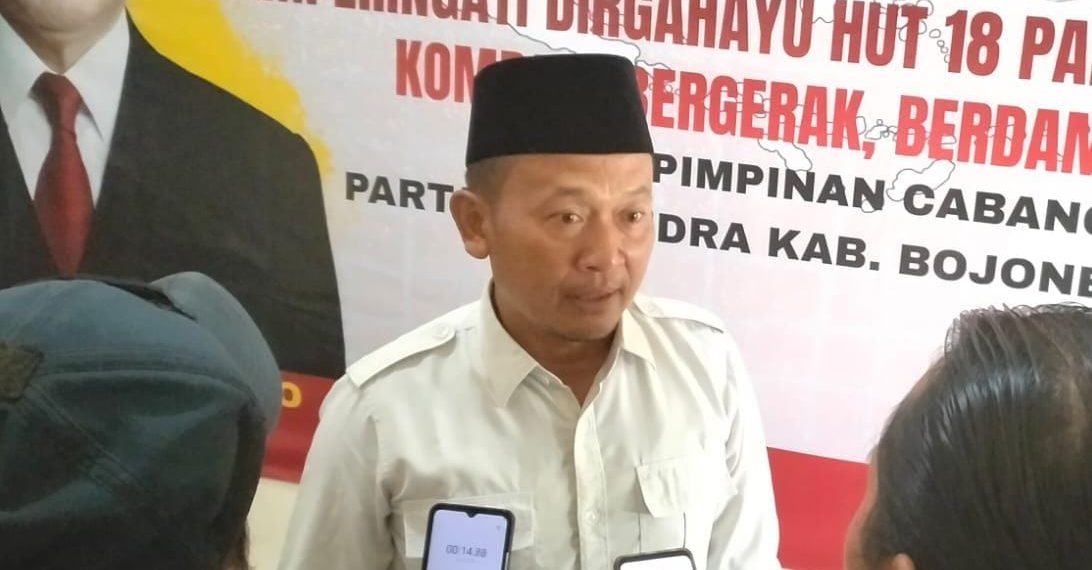 DPC Gerindra Bojonegoro Gelar Tasyakuran dan Baksos, HUT ke-18, Tegaskan Peran Sosial Partai