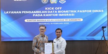 Kantor Imigrasi Surabaya Jadi Pilot Project Pengambilan Data Biometrik Paspor Dinas