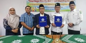 Perkuat Ketahanan Keluarga Generasi Emas 2045, KUA Kebomas – FAI UMG Teken MoU