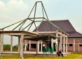 Fantastis! Proyek Pembangunan Kerangka Pendopo Balai Desa Damarsi Habiskan Anggaran Rp 400 Juta Lebih