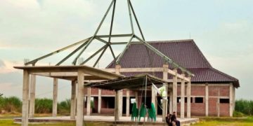 Fantastis! Proyek Pembangunan Kerangka Pendopo Balai Desa Damarsi Habiskan Anggaran Rp 400 Juta Lebih