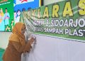 Keluarga Besar SMA Negeri 3 Sidoarjo Deklarasikan Bebas Sampah Plastik