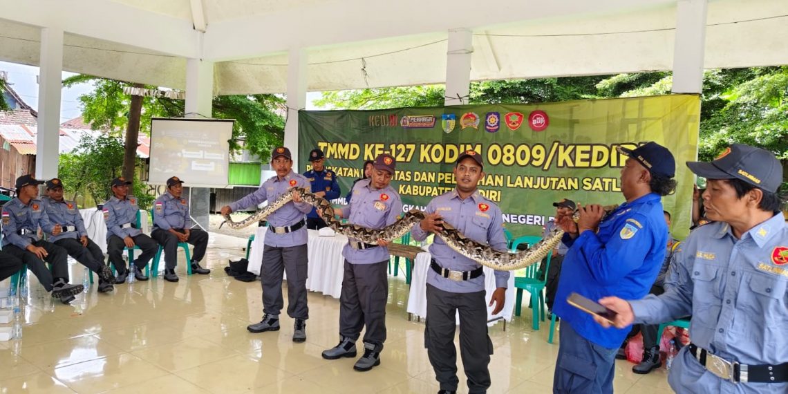 Dukung TMMD ke-127, Satpol PP Kediri Gelar Penyuluhan dan Peningkatan Kapasitas Satlinmas