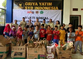 PWI Sidoarjo Berbagi ke Anak-anak Yatim Griya Yatim SYD Indonesia