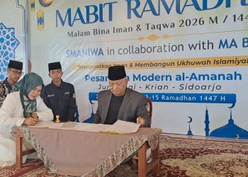 Tingkatkan Iman dan Taqwa, Siswa SMA Negeri 1 Wonoayu Mondok di Ponpes Al Amanah