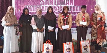 Wujudkan Kepedulian Sosial, Nufi Sidoarjo Beri Santunan Anak Yatim dan Guru Ngaji