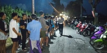 Polres Kediri Sikat Balap Liar di Plosoklaten, 75 Motor Diamankan