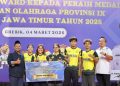 Bupati Gresik Serahkan Bonus Rp 9,3 Milliar kepada Atlet, Pelatih, Asisten Pelatih dan Official Porprov IX Jatim