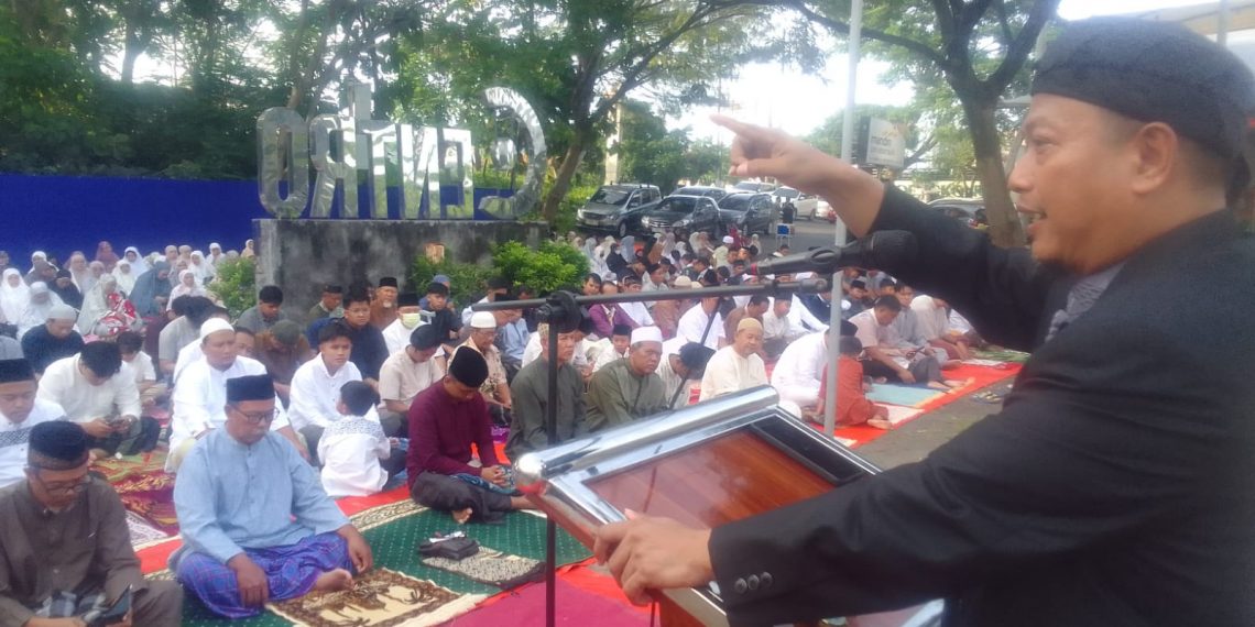 Khotbah Idulfitri 1447 H di PRM Kedanyang, Ustadz Hasan Abidin Tekankan Pembiasaan Karakter Baik Pasca-Ramadan