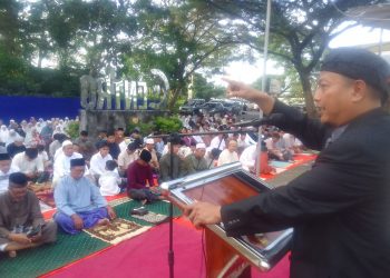 Khotbah Idulfitri 1447 H di PRM Kedanyang, Ustadz Hasan Abidin Tekankan Pembiasaan Karakter Baik Pasca-Ramadan