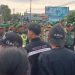 Lewati Kawasan Militer, Long March Aliansi BEM Pasuruan Raya Dihadang Aparat di Depan Makodim