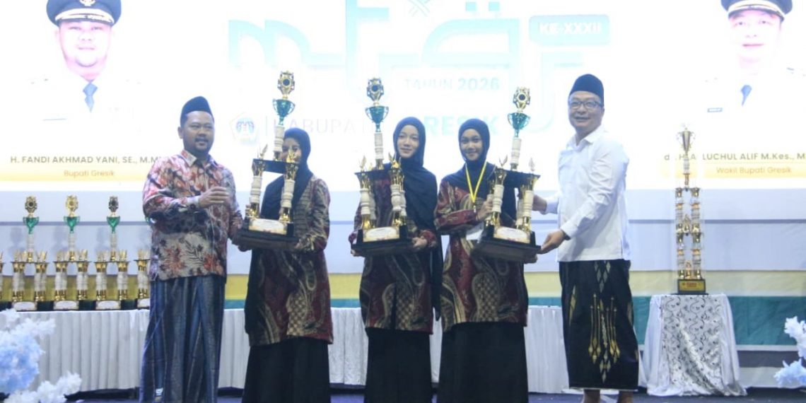 Tak Tergoyahkan, Tiga Kali Berturut-turut Kafilah Bungah Juara Umum MTQ Gresik