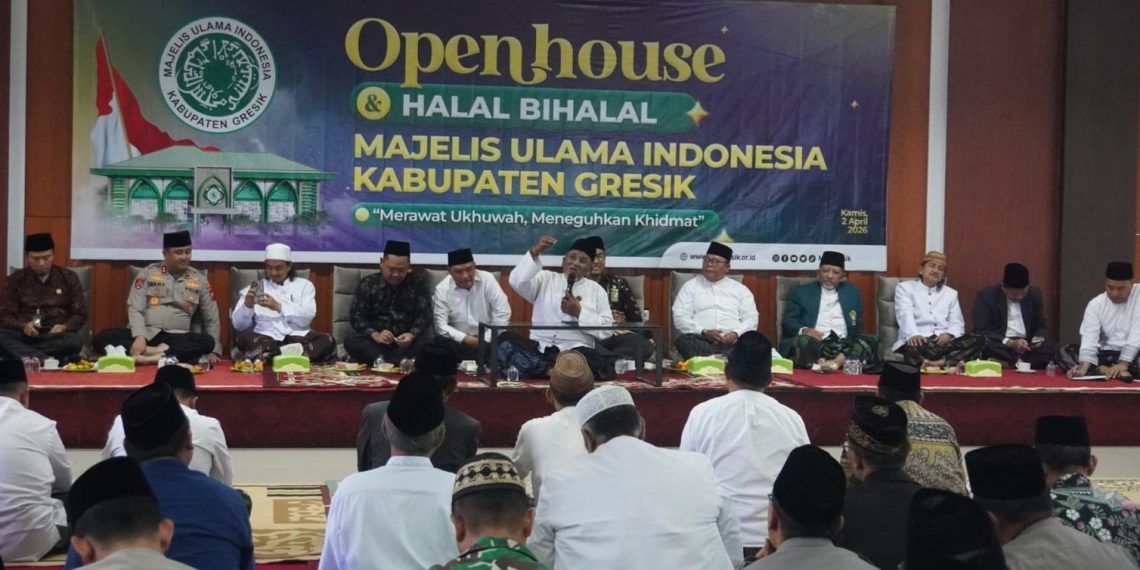 Dihadiri Bupati Yani dan Wabup Alif, ‘Open House’ dan Halal Bihalal MUI Gresik Teguhkan Kolaborasi Ulama-Umara