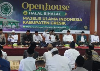 Dihadiri Bupati Yani dan Wabup Alif, ‘Open House’ dan Halal Bihalal MUI Gresik Teguhkan Kolaborasi Ulama-Umara