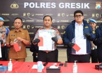 Polres Gresik Bekuk Pelaku Dugaan Penipuan Rekrutmen ASN, Dari 14 Korban Raup Rp1,5 Miliar