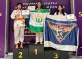 Lince Jirneis Zalukhu mahasiswi Unusa juara pertama Jujitsu kategori Komite Amatir Senior Putri U17 Kelas D.