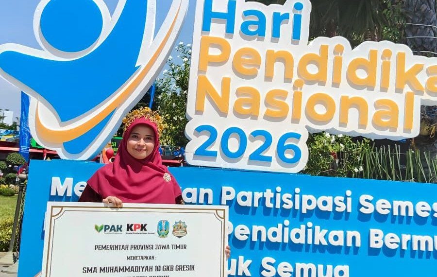 SMA Muhammadiyah 10 GKB Gresik Raih Predikat Sekolah Berintegritas di Jatim