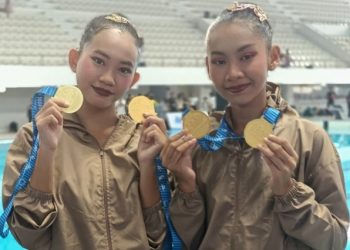 Duet Aulia-Zulfa-Gendhis Raih Dua Emas Kejurnas Renang Artistik 2026