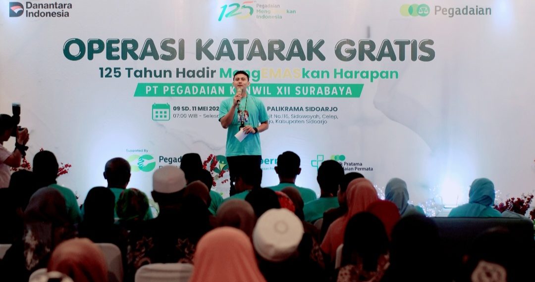 125 Masyarakat Ikuti Operasi Katarak dari Pegadaian Kanwil XII Surabaya