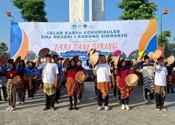 Dinas Pendidikan Jatim Apresiasi SMA Negeri 1 Porong Gelar Tari Kolosal ‘Tari Tani Siring’