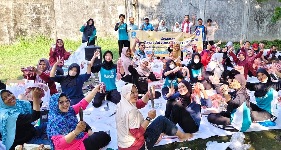 Semangat Idul Adha 1447 H, SMA Negeri 3 Sidoarjo Sembelih 5 Ekor Sapi dan 4 Ekor Kambing