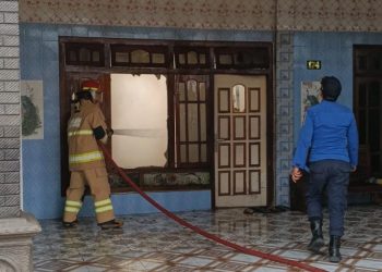 Rumah di Banyakan Kediri Terbakar saat Ditinggal Pemiliknya, Kerugian Capai Rp 100 Juta