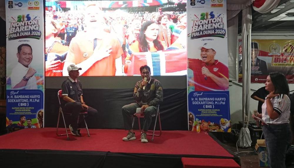 BHS DPR RI Bersama TVRI Ajak Warga Sidoarjo Nobar Piala Dunia 2026