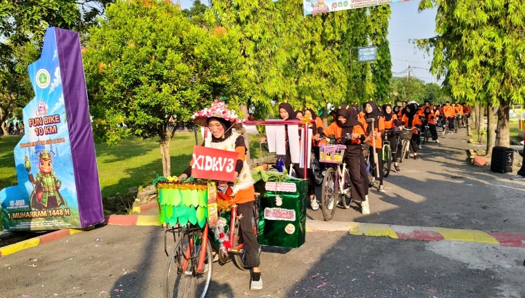 Peringati 1 Muharam, SMK YPM 8 Sidoarjo Gelar Fun Bike dan Edukasi Sustainable Lifestyle