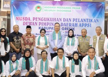 DPD APPSI Gresik Dilantik, Wabup Alif Tekankan Sinergi untuk Kesejahteraan Pedagang
