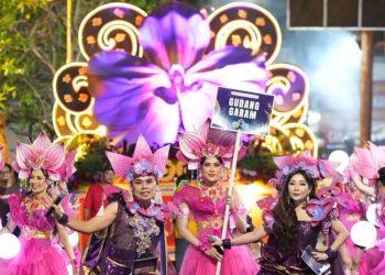 Lewat ‘Kerajaan Bunga Anggrek’, Gudang Garam Hidupkan Kembali Spirit Peradaban Kadiri di Dhoho Night Carnival 2026
