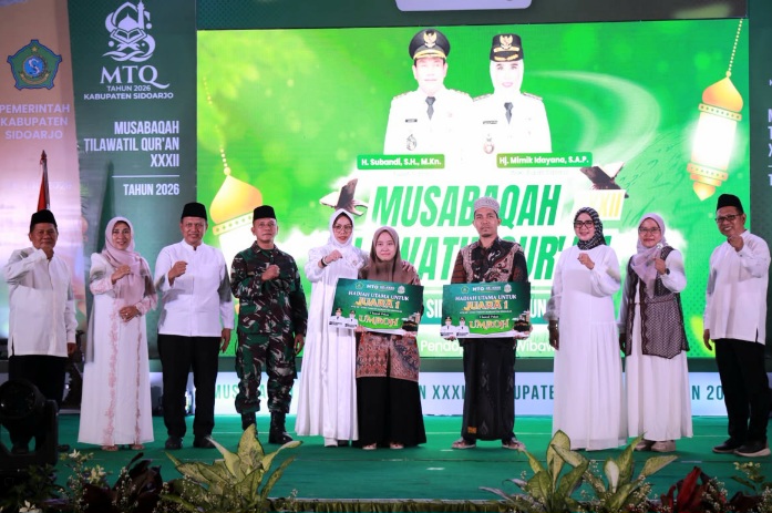Kecamatan Gedangan Juara Umum MTQ XXXII Sidoarjo 2026