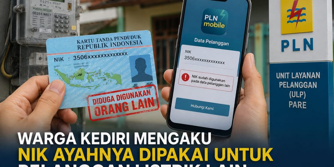 NIK Ayah Dipakai Dua Pelanggan Listrik, Warga Kediri Pertanyakan Sistem Validasi Data PLN