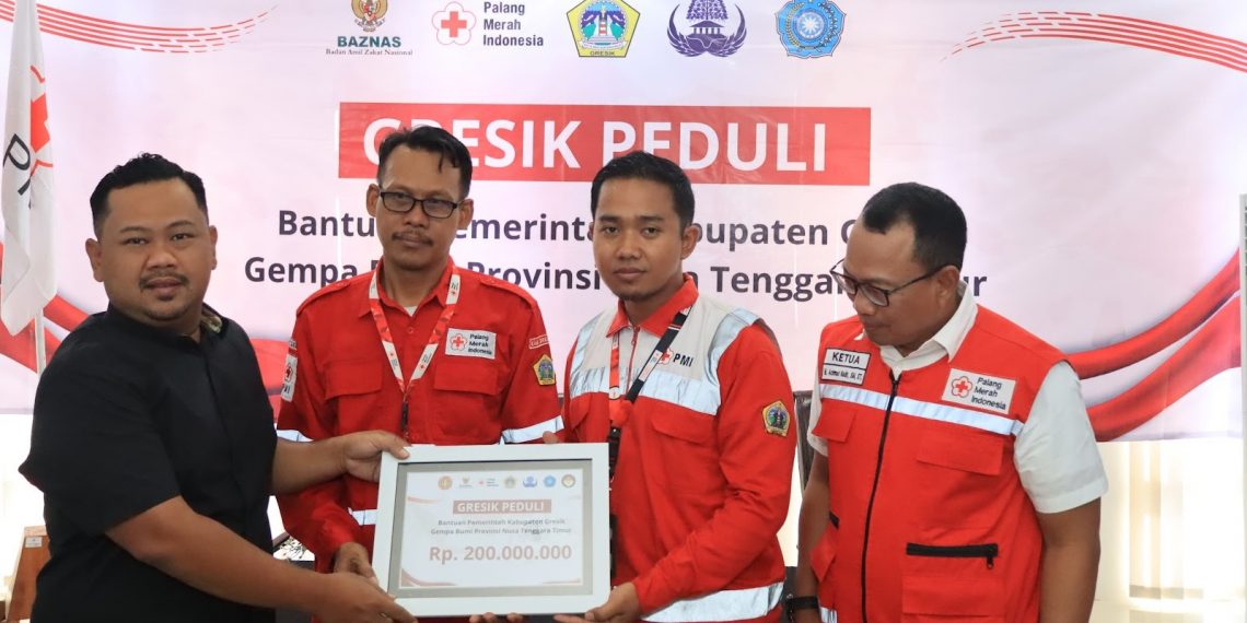 Peduli Korban Gempa NTT, Pemkab Gresik Salurkan Bantuan Senilai Rp 250 Juta
