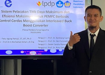 Pressa Jadi Doktor ke-50 UMG Bidang Teknik Elektro