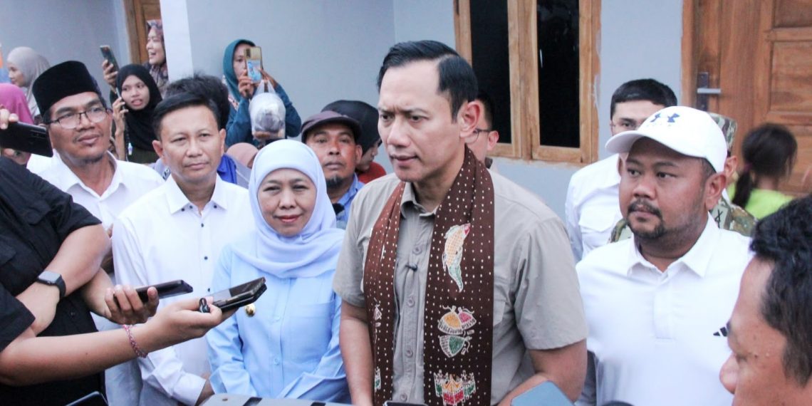 Menko AHY Resmikan Kawasan DAK TPPKT Desa Campurejo – Panceng, 166 Rumah Warga Dibangun dan Direnovasi