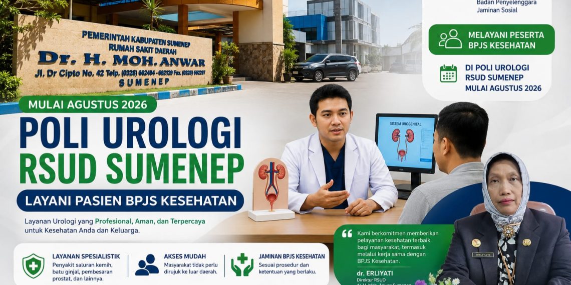 Mulai Agustus 2026, Poli Urologi RSUD Sumenep Layani Pasien BPJS Kesehatan