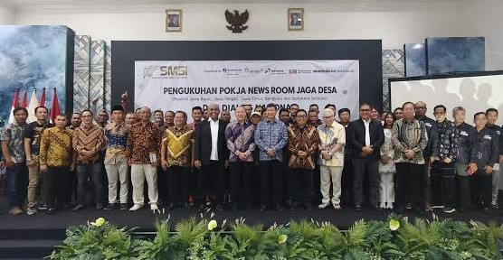 Pokja News Room Jaga Desa SMSI Dikukuhkan, Hashim Tegaskan Pentingnya Peran Pers di Era Medsos