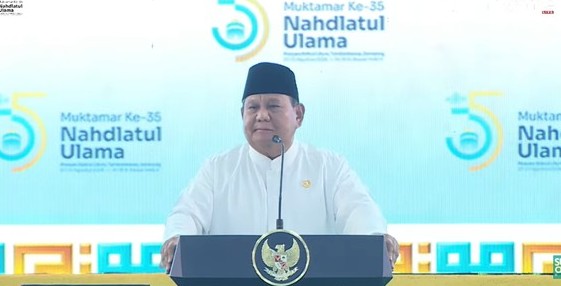 Buka Muktamar ke-35 NU, Presiden Prabowo Ingatkan Jasa Ulama